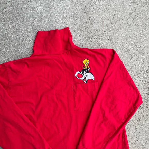 Vintage Bug Bunny Tom & Tweety Turtleneck - Picture 2 of 4